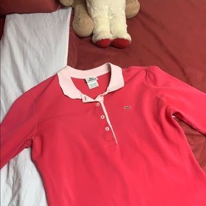 Lacoste Half Sleeve Dark PINK shirt